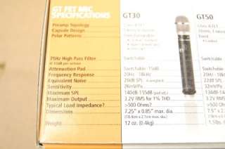 GROOVE TUBES GT GT30 FET Condenser Microphone NEW  