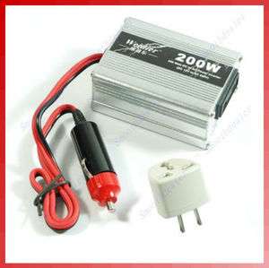 220V USB 12V DC to AC Car Power Inverter Adapter 200W  