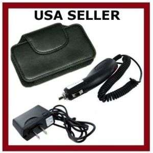 LEATHER CASE+CAR+WALL CHARGER FOR SAMSUNG ALIAS 2 U750  