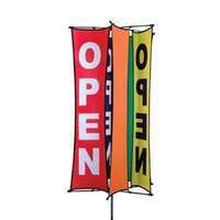 Open Tower Wind Spinner Sign w/ pole & stake  
