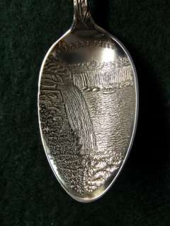  Silver Souvenir Spoon Niagara Falls Indian Handle 1890s  