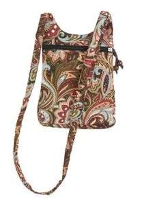 Cross Body Bag Paisley Design Fall Colors Isabellas Journey NWT 