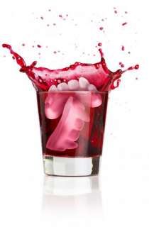 Cold Blooded Vampire Fangs   Ice Cube tray Party Item  