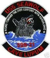NAVY USS SEAWOLF SSN 21 MILITARY CREW SHIP PATCH  