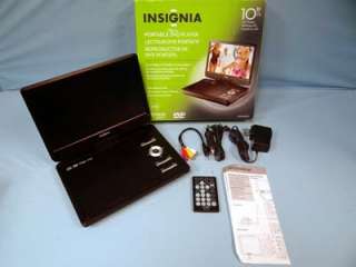 Insignia 10 LCD Portable DVD Player NS P10DVD11 600603141010  