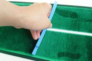 Golf portable mini track putting mat ball line check training practice 