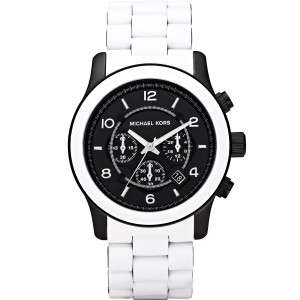 Michael Kors Oversized White Silicone Mens Watch MK8178  