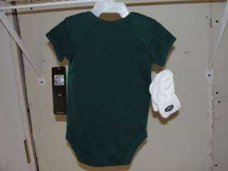 New York Jets Baby Onesie with Socks   0/3 Months  