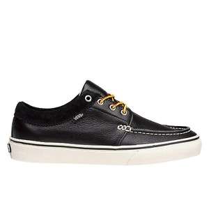 Vans Mens 106 Moc Leather Moccasin Sneaker Shoe Black  