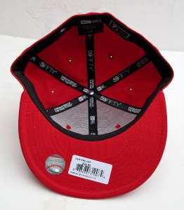 New York Yankees Red On White All Sizes Cap Hat by New Era  