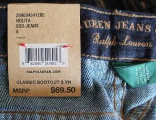 NWT Ladies Polo Ralph Lauren Jeans Co.Nolita Size 8  