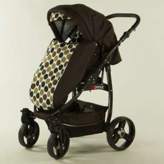 kinderwagen_drive_100 4_braun_schwarz