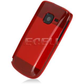RED SILICONE GEL RUBBER SKIN CASE COVER FOR NOKIA C3  