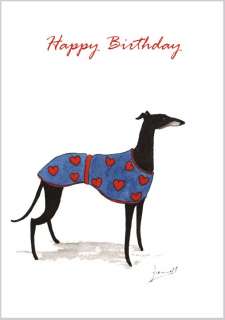 GREYHOUND WHIPPET DOG BIRTHDAY CARD 3689 Dianne Heap  