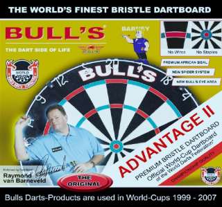 Bulls Advantage II Dartboard Dart Board Barney Free P&P  