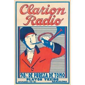 Clarion Radio by Unknown 12x18 
