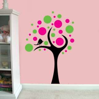 Large Childs Kids Room Spotty Tree Vinyl Wall Art Decal  