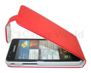   LEATHER FLIP CASE COVER POUCH FOR SAMSUNG GALAXY S2 ii I9100 UK  