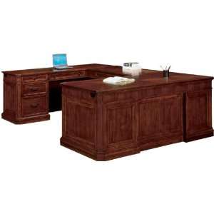    Wood Veneer U Shaped Desk by DMI Office Furniture