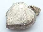 silver heart locket  