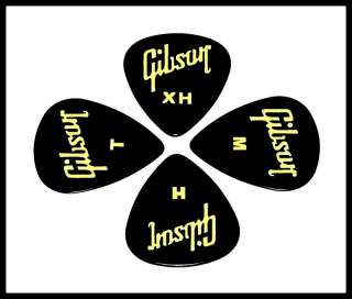   Lot médiator guitare Gibson 4 épaiseurs  1T+1M+1H+1XH.