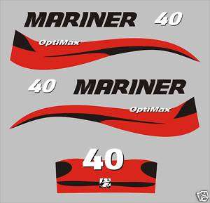 Adesivi Motore marino Mariner optimax 40 cv (barca)  