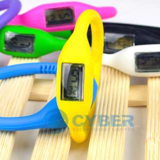 Ion Jelly Silicone Rubber Sports Wrist Watch Bracelet  