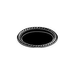  Hefty Plastic Black Bread and Butter Plate   6 in 
