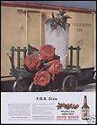 1949 Four Roses Whiskey Ad Mint Julip & Train Box Car