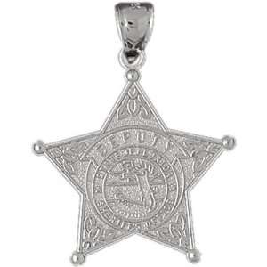   Pendant Law Enforcement Inspired 3.2   Gram(s) CleverSilver Jewelry