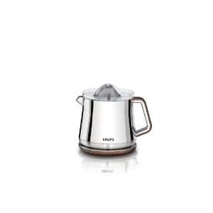 KRUPS ZX800 Silver Art Collection Citrus Press with Dual Cone Rotation 