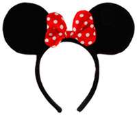 Minnie Ears With Polka Dot Bow   Minnie Mouse Accessories