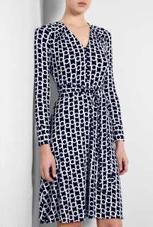 Milly  Link Print Navy Jane Dress by Milly