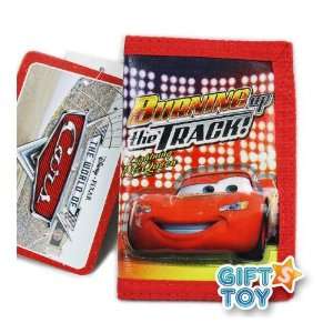  Disney Pixar Cars Lightning Mcqueen Tri fold Wallet (Rad 