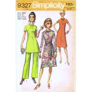 Simplicity 9327 Sewing Pattern Petite Dress Tunic Pants 