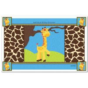    Giraffe Boy   Personalized Baby Shower Placemats Toys & Games