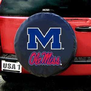    Mississippi Rebels NCAA Spare Tire Cover (Black)