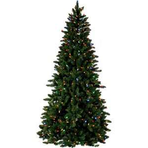  PRE LIT SPRUCE CHRISTMAS TREE   7.5 TALL   400 MULTI 