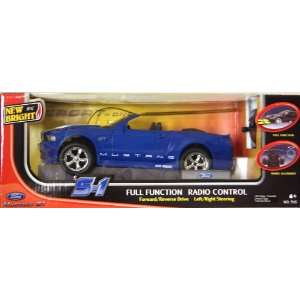   Radio Control Blue Mustang GT Convertible S 1 R/C CAR 27 MHz Toys
