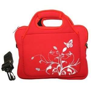 Red Memory Foam Laptop / Notebook Bag With Handle â? Up to 10.2 Inch 