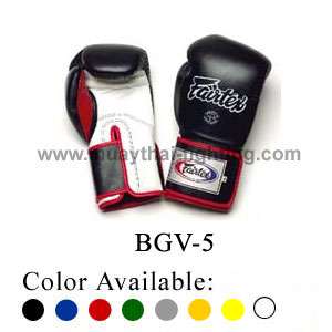 New Fairtex Muay Thai Boxing Leather Gloves 12 14 16 oz  