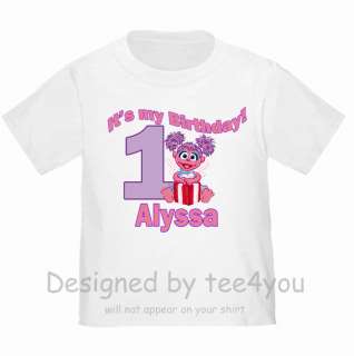 Personalized T shirt Sesame Abby Cadabby Birthday  