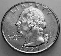 Washington Quarter 1997 D Uncirculated BU US Coins  