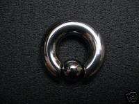 Steel Captive Bead Ring 00g 00 gauge 3/4 CBR jewelry  