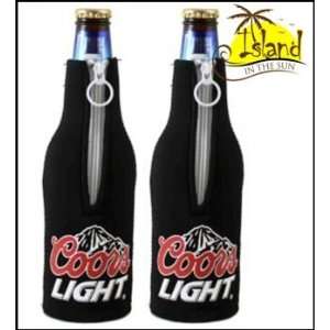  (2) Coors Light Beer Bottle Koozies Cooler Sports 