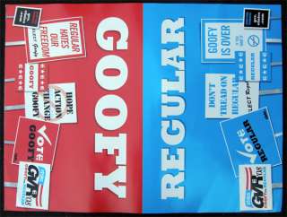 GOOFY vs REGULAR Etnies Skateboard Poster, BAD RELIGION  