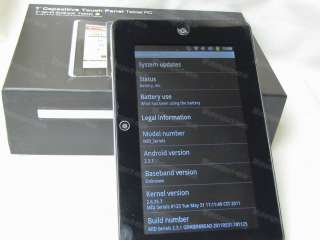 CAPACITIVE TABLET PC ANDROID 2.3 SAMSUNG PV210 A8 1Ghz  