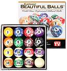   Balls EB BB Beautiful Balls (Marble Swirl) Pool/Billiard Ball Set