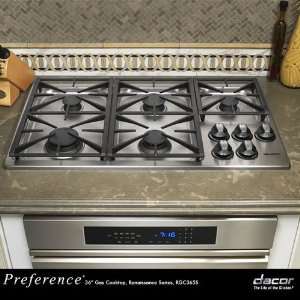    Dacor Preference 30 In. Black Gas Cooktop   RGC304BLPH Appliances