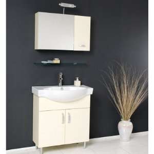  Verita 30 in. Beige Modern Single Bathroom Vanity & Medicine Cabinet 